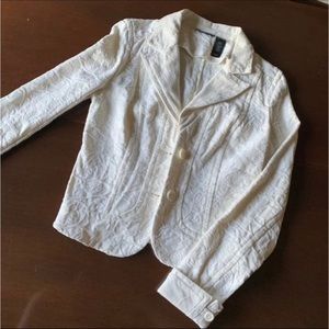 EUC Vintage DKNY Jeans Floral Collared Blazer Womens Size Small